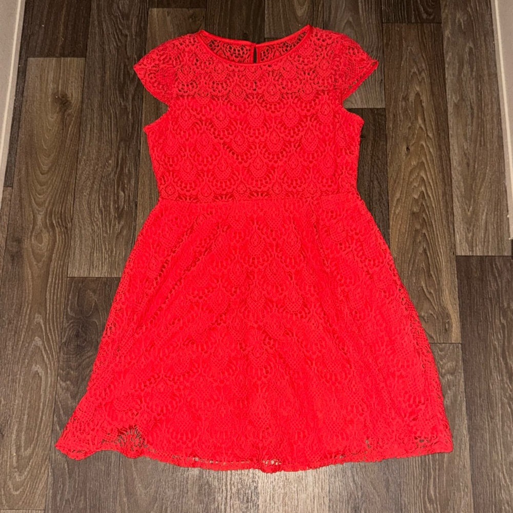 Jessica Howard Red Midi Dress 12P